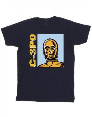 Boys C3PO Line Art T-Shirt