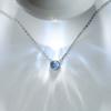 Elegant Ocean Heart  Necklace, Delicate Collarbone Pendant Jewelry For Women Fine Gift