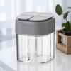 4 in 1 Seasoning Jar Plastic Container Spice Organizer for Outdoor Camping Kitchen Gadgets