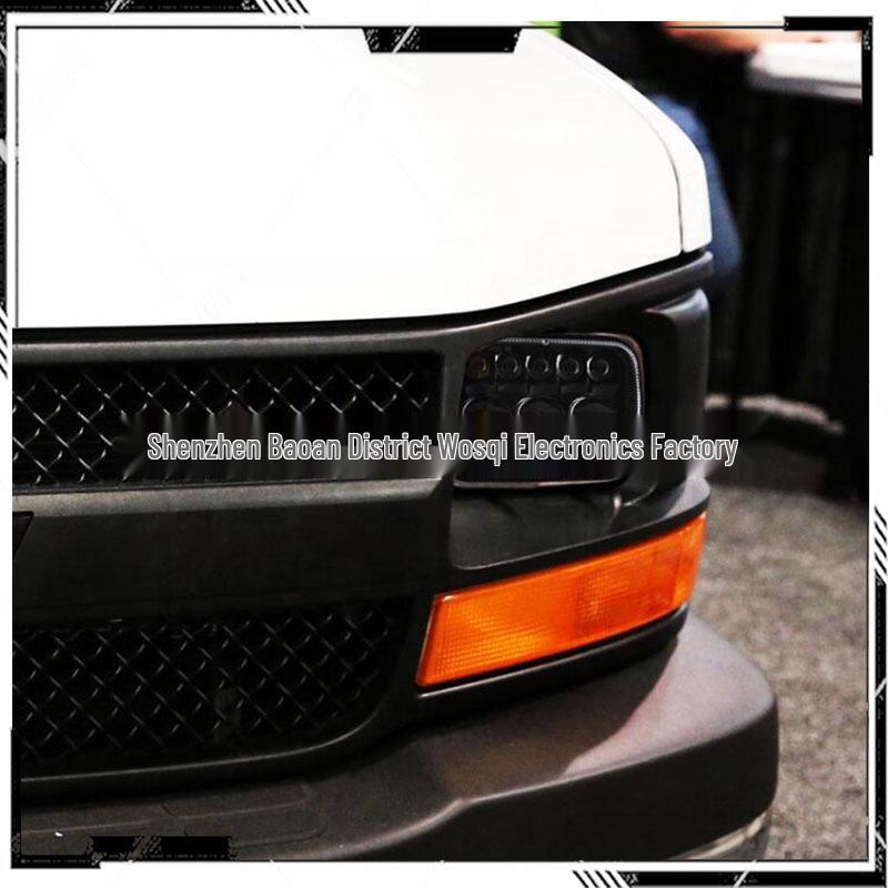 5x7 Inch LED Square Headlights for Jeep Cherokee and Patrol - High/Low Beam Off-Road Vehicle Mods