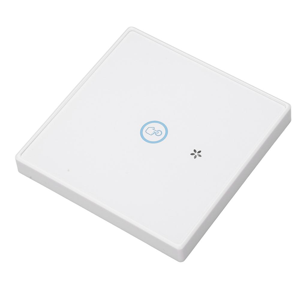 Wireless Light Switch Tempered Glass Panel Smart Touch Wall Switch 433MHz with Receiver