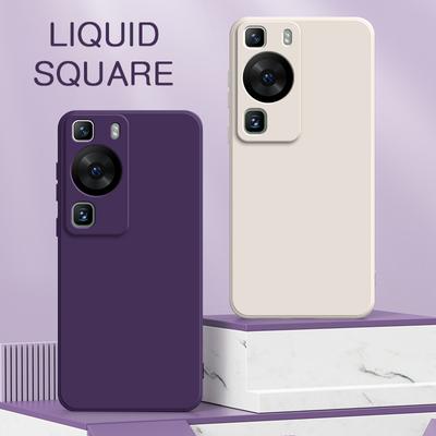 Kwadratowe silikonowe etui na telefon do Huawei P60 Pro Miękka 360 ochronna obudowa na telefon Modna obudowa HuaweiP60 P60Pro