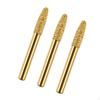 3 Pieces Grinding Bit,Grinding Heads Warhead Body Shape,Rotary Tool Mounted Point for Metal
