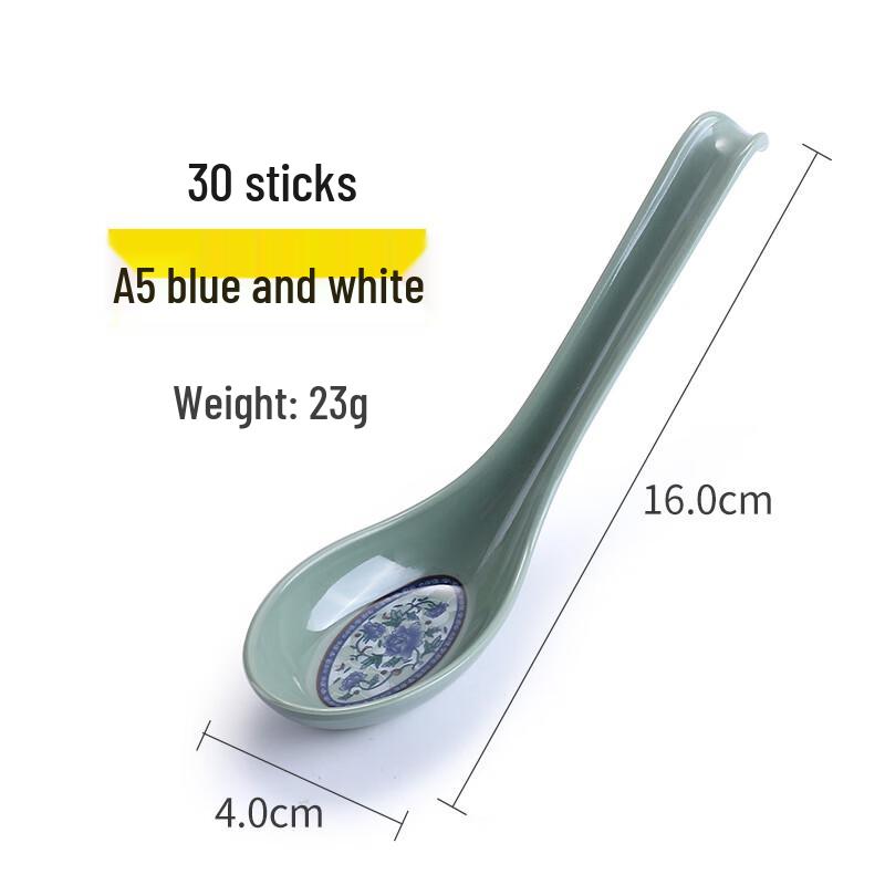 MOLUONA Colorful Melamine Soup Spoons