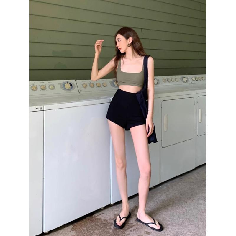 High-waisted Women's Shorts 2026 New Style Black Suit Pants Slimming Sports Outerwear Summer Hot Pants