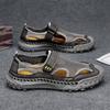 Summer Men Sandals Genuine Leather Mens Casual Shoes Outdoor Men Leather Sandals for Men Beach Shoes Roman Mens Shoes