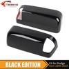 2x Black Top Half Rearview Mirror Cover W/turn Signal For 2010-18 Dodge Ram 1500