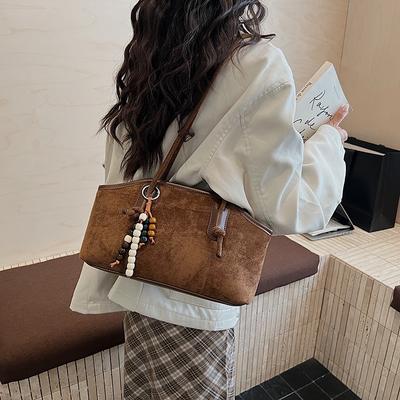 Niche Design Retro Matte Hand-held Underarm Bag Women's Autumn New Fashion Versatile Shoulder Tote Bag