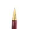 Great Cartier Ballpoint Pen Must De Cartier Logo Twist Style Bordeaux Gold Mens Used