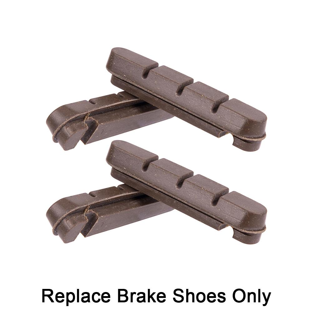 

ZTTO Carbon Firbon Rims Road Bike Brake Shoes C Caliper Hoof Replaceable Rubber Pads CNC Shell Block Friction Wheel Brake Rubber 2 Pairs