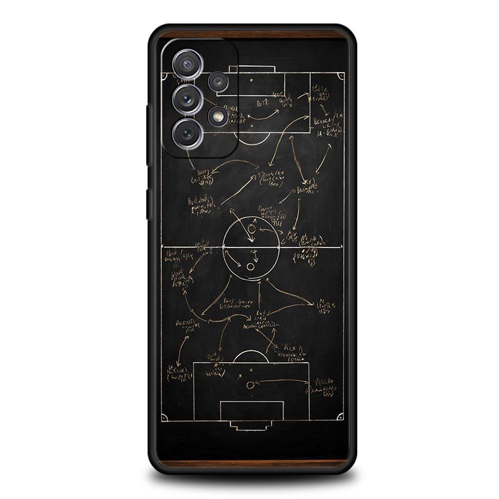 Football Basketball Tactical Board Phone Case for Samsung Galaxy A55 A35 A15 A14 A13 A25 A54 A51 A71 A72 A73 A32 A41 5G Soft TPU