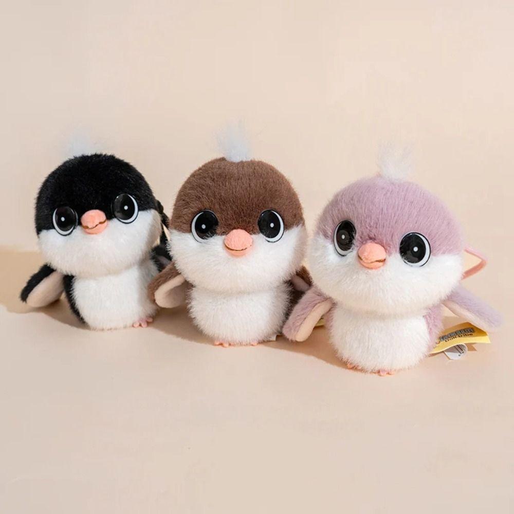 Plush Animal Bird Plush Toy PP Cotton Sparrow Plush Toy Plush Tit Bird Pendant  Home Decor