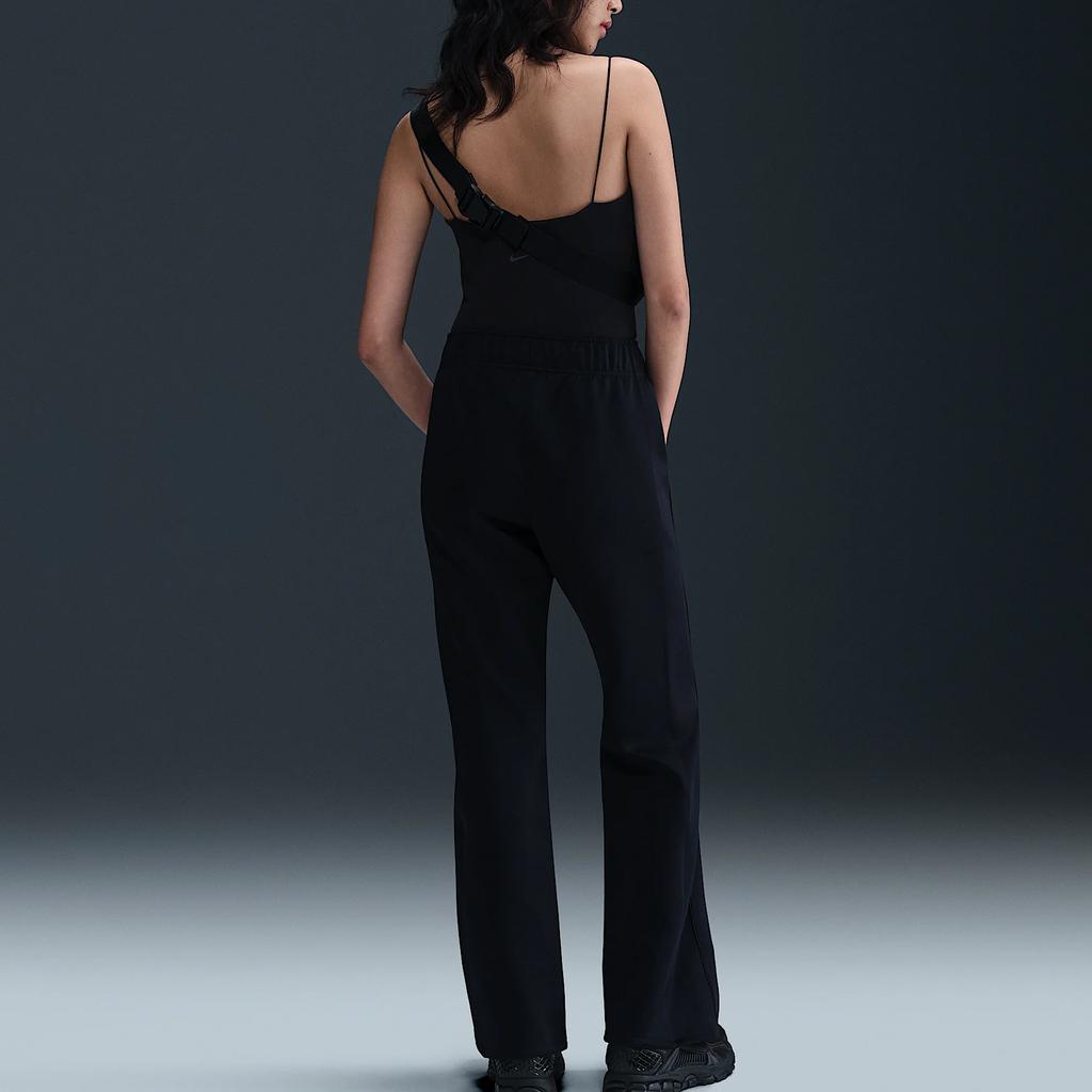 Nike Solid Color Slim Fit Mid Waist Knitted Sports Pants Women Bottoms Black HJ1017-010