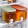 5800ML Juice Container Refrigerator Cold Kettle Drinkware Bucket with Faucet Beverage Dispenser with Filter PP Material