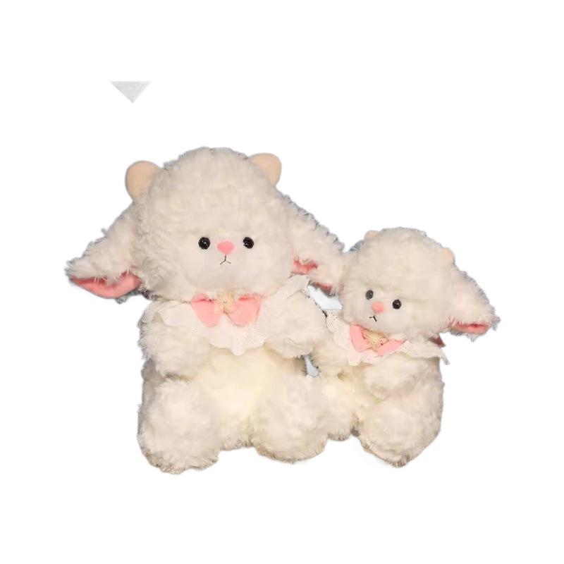 Princess Sheep Plush Toy with Birthday Hat - Cute Lamb Doll for Valentine's Day