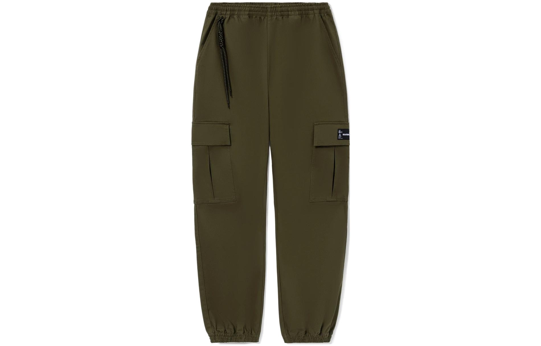 Li Ning Skateboard Cargo Pants Men s Olive Green Moderate AKXS085-3 XL