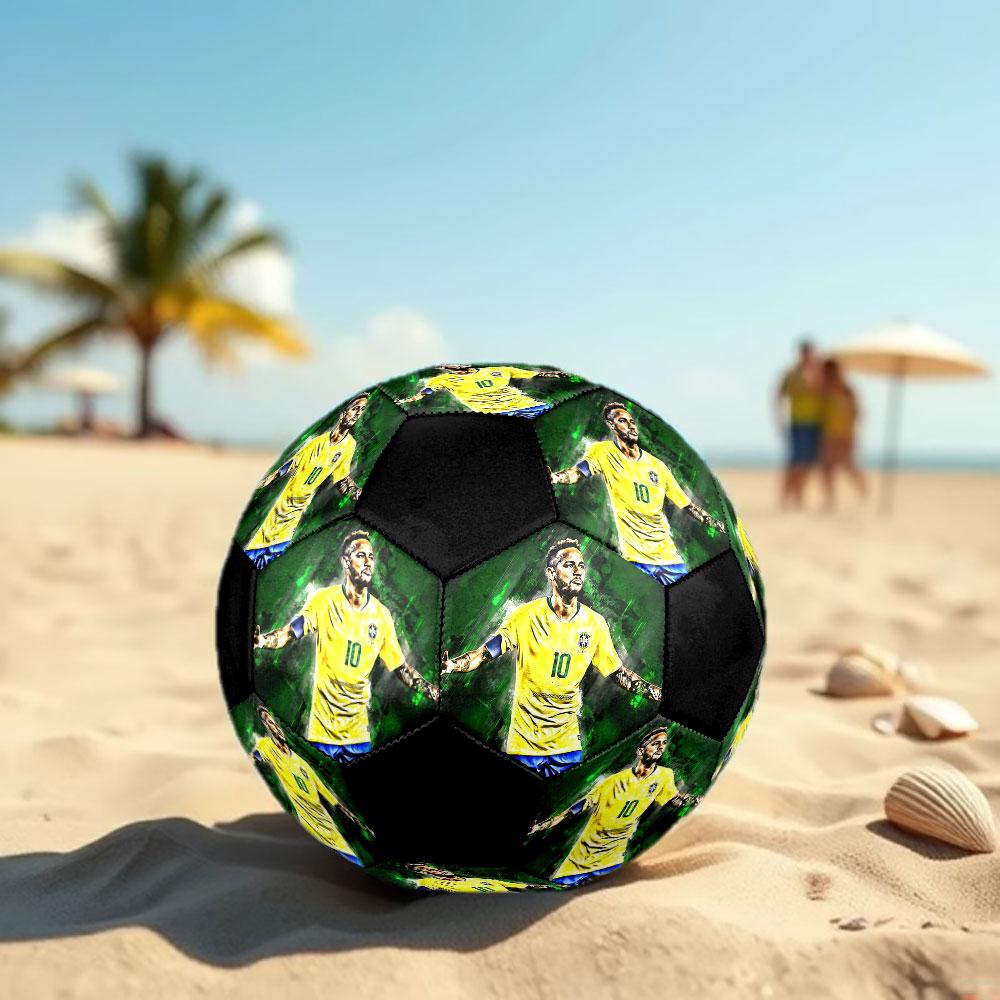 1 Stück Neymar Fußball Größe 5 Hallenfußball Mode Bunt Hinterhofspiel - Großartig für Sportfans Geschenk HE44