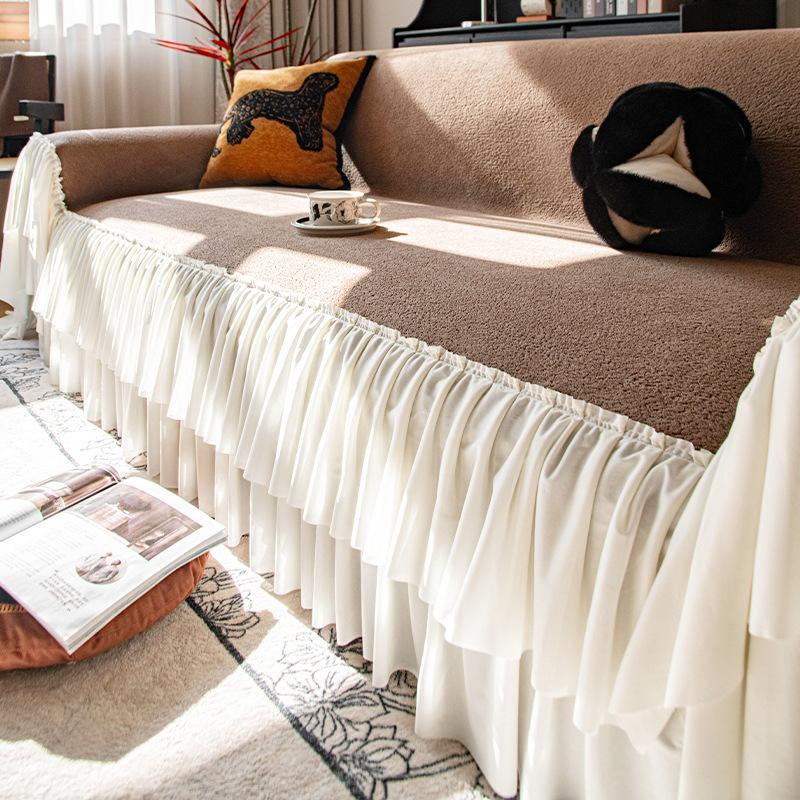 

Винтажный шенилловый чехол для дивана 2025 новый универсальный диванный плед на все четыре сезона всевключающий чехол для дивана с защитой от царапин кошек 180*130cm