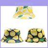 Tropical Fruit Print Fisherman Hat For Women Summer Sun Protection Casual Cap