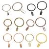 10Pcs Sturdy Metal Curtain Clip Rings Easy To Use Smooth Pull Space-Saving Load-bearing Curtain Rings
