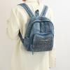 Mochila com Rebites Mochila Punk de Brim