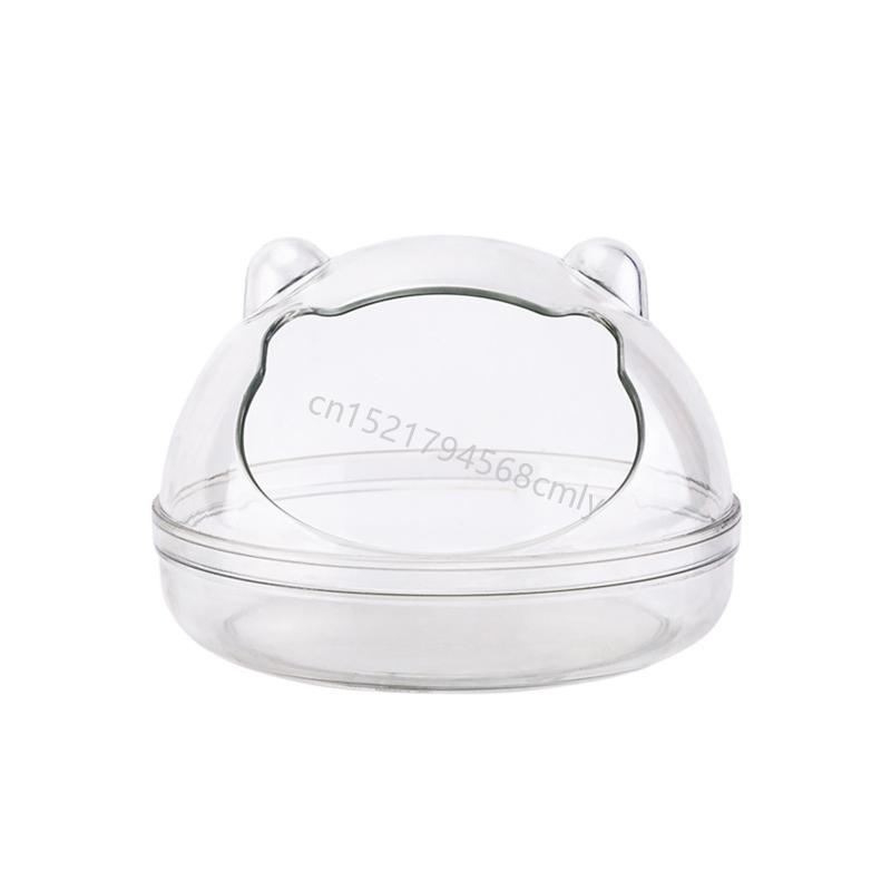 Hamster Sand Bathroom Durable Plastic Sand Bath Container Transparent Sand Box 6XDE