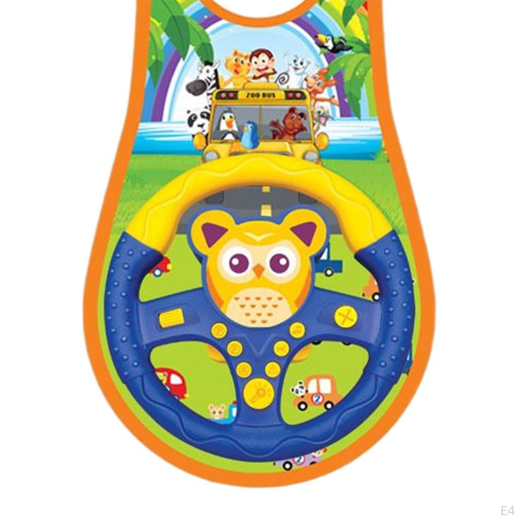 Volante de Juego de Rol Educativo Juguetes de Educación Temprana Coche de Juguete Musical para Juegos
