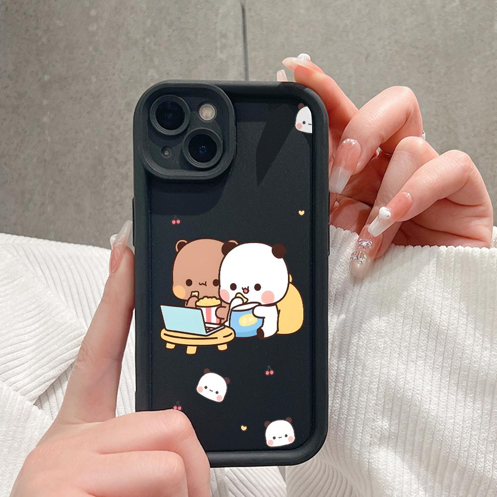 Soft Silicone Phone Casing Full Cover Camera Shockproof Protection Case for Samsung Xiaomi Redmi Poco
