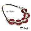 European and American Exaggerated Acrylic Geometric Necklace Colorful Sweater Chain Fashionable Women's Geometric Necklace