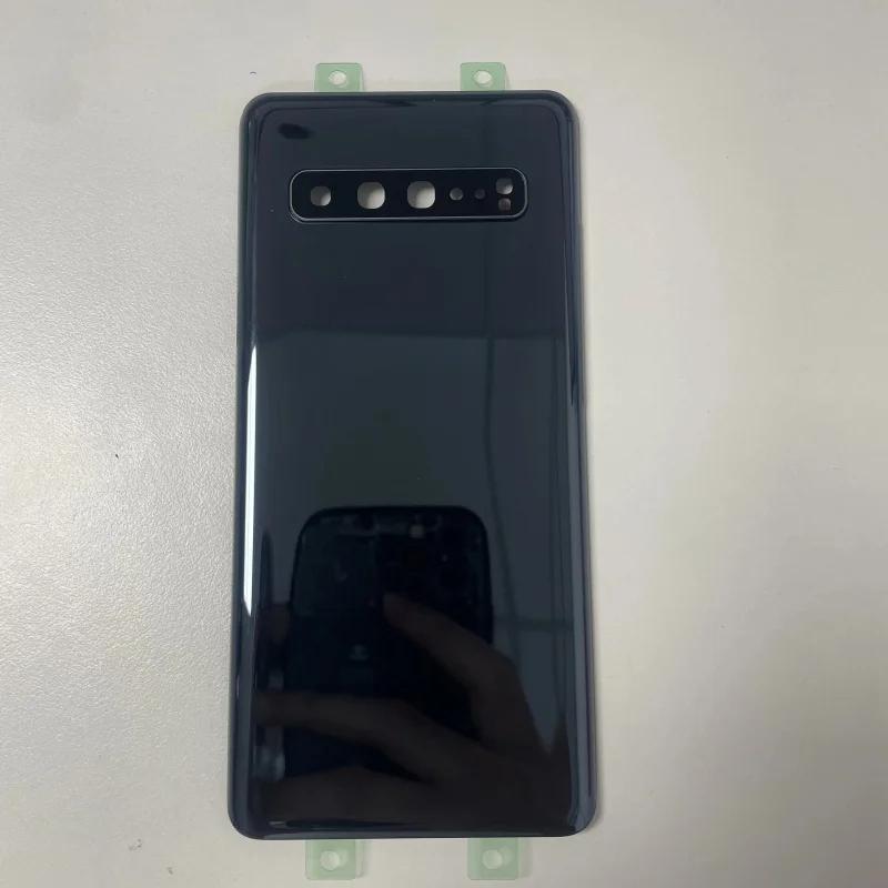 For Samsung Galaxy S10 5G SM-G977B G977f Battery Back Cover Rear 3D Glass Panel Housing Case Camera Lens Replace
