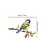 Metal Bird Plug-in for - Horizontal Iron Bird Decoration with Realistic Bird-Shaped, Metal Bird Sculpture Suitable for / Décor