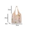Trendy Heart-Shaped Fabric Tote Bag for Women Large Capacity Versatile Eco-Friendly Handheld Shopping Bag Casual Fashion Purse