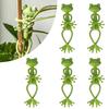 Frog Shaped Plant Tie Reusable Cable Wire Garden Plant Vine Flower Vegetable Clip Adjustable Flexible Supporter For Stem