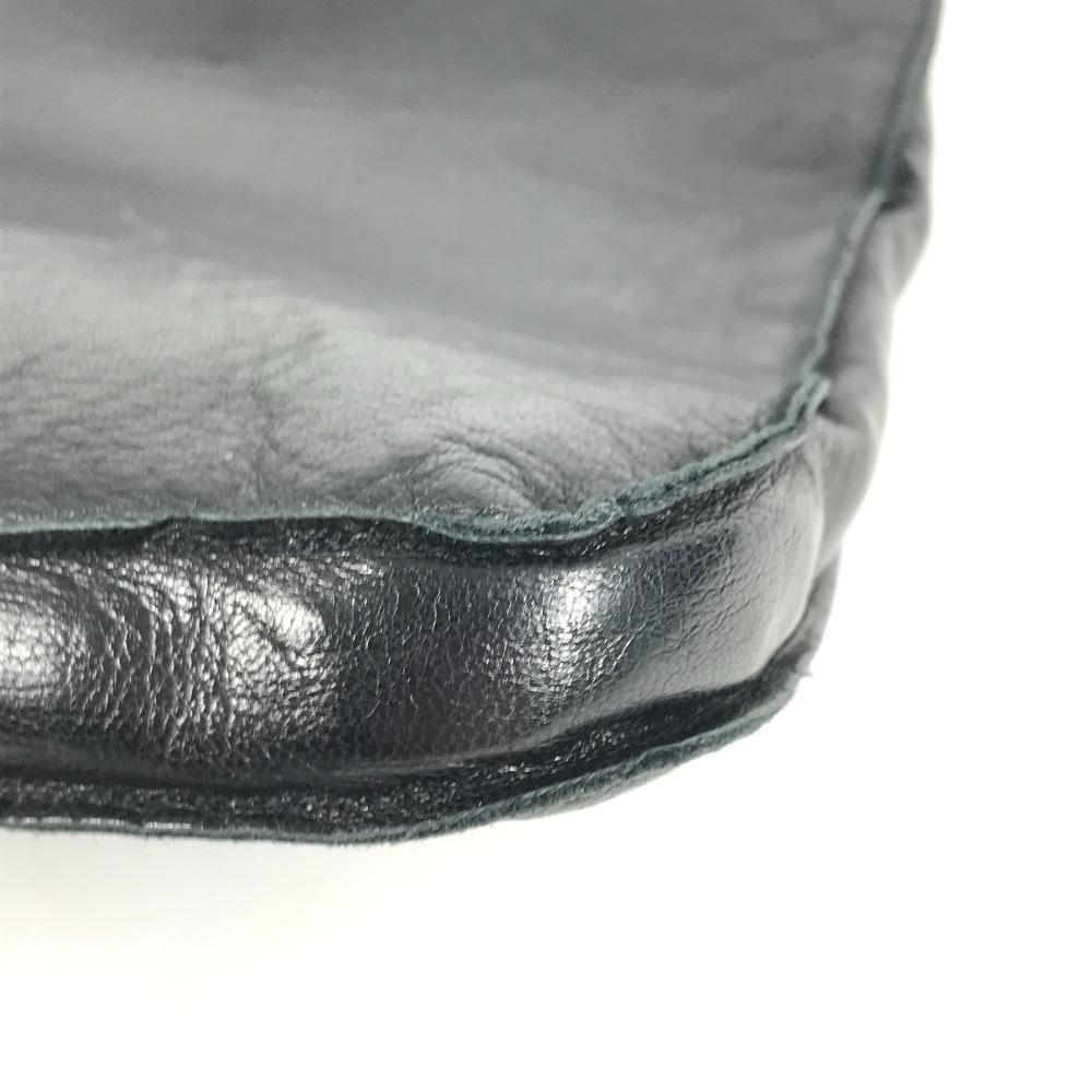 Hermes Toudu Pochette Bag Crossbody Shoulder Bag Leather Black