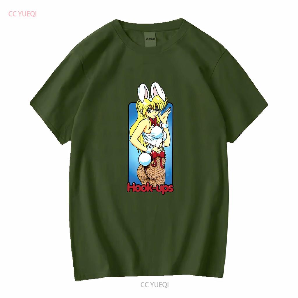 Hookups Skateboard Sexy Häschen-Mädchen T-Shirt S 4XL lange oder kurze Ärmel Vintage gewaschen Vielseitig Mode Leicht lässig Mann