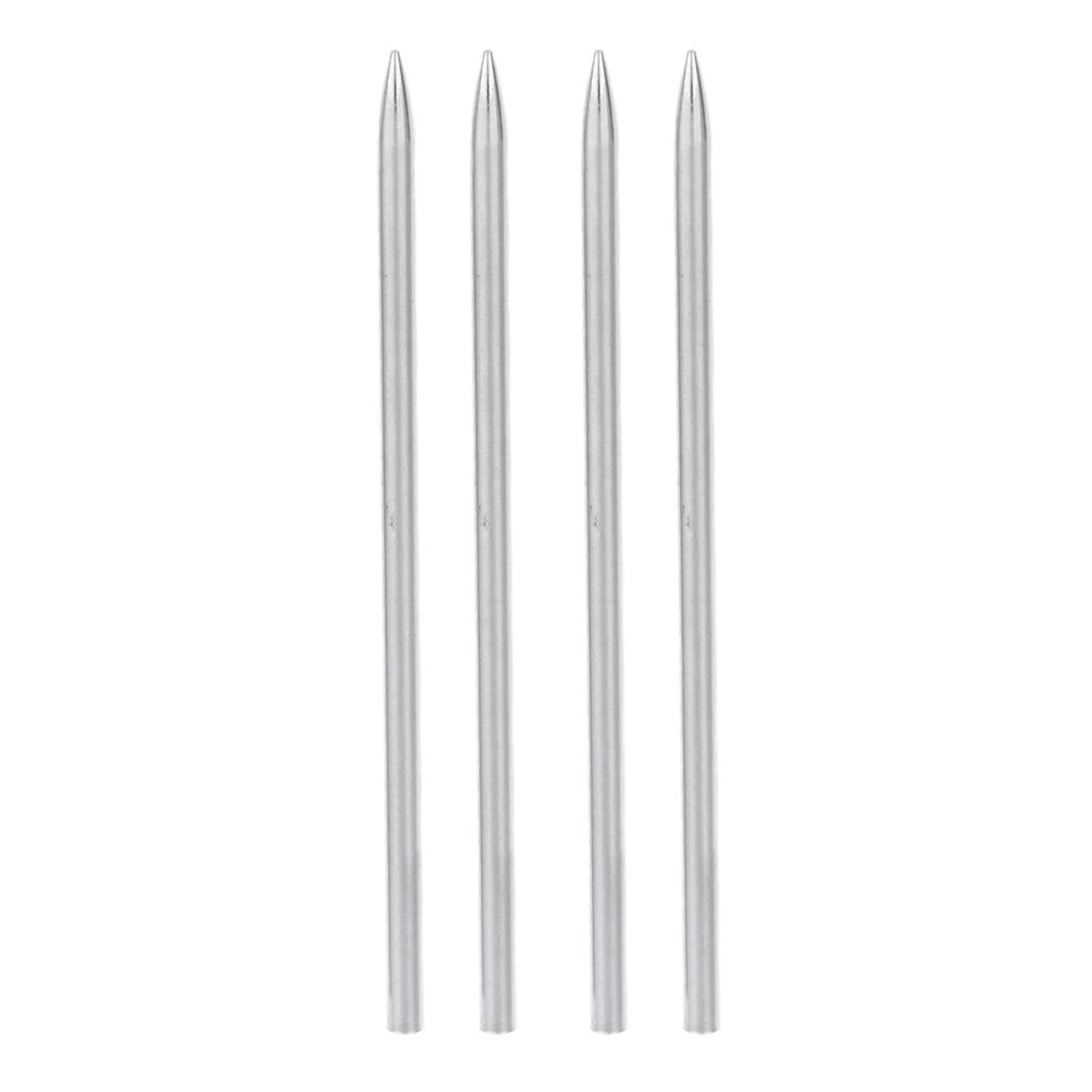 4pcs Stainless Steel Paracord Fid Lacing Stitching Braiding Needles 80x5mm