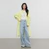 Elva's Island Women's Long Sleeve Lapel Mid-Length Shirt