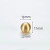 Brass Gold Flower Shape Cabinet Knob Pulls Polished Solid Brass Ball Kitchen Drawer Knob Handle