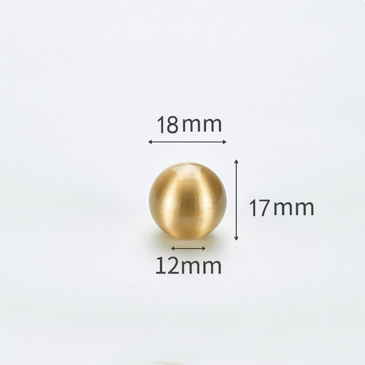 Brass Gold Flower Shape Cabinet Knob Pulls Polished Solid Brass Ball Kitchen Drawer Knob Handle