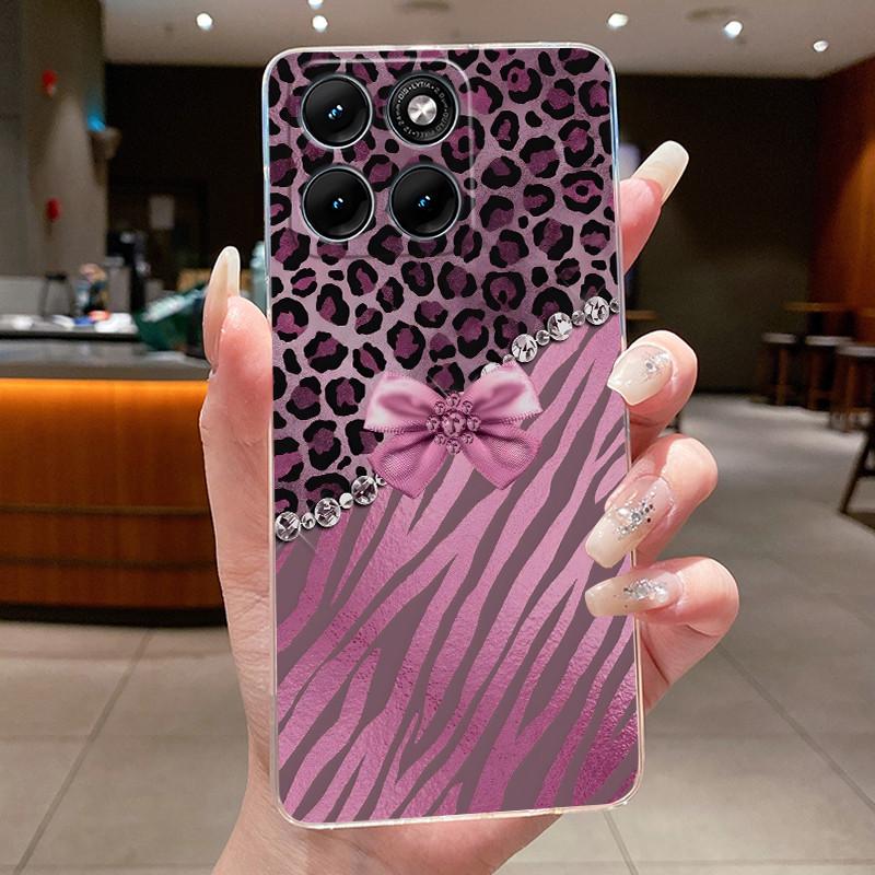 Etui Na Motorola Edge 70 Fusion Przezroczyste Luksusowe Modne Motyl Kwiaty Miękki TPU Silikonowy Pokrowiec Na Telefon dla Edge70 Fusion Zderzak