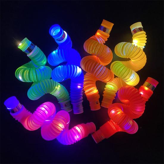 12 Pcs Glow Sticks Party Favors LED Light Up Pop Tubes Kids