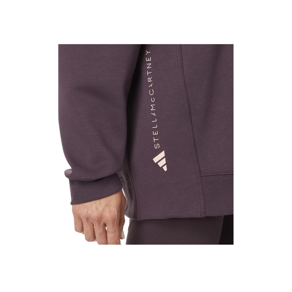 Adidas Stella McCartney Comfortable Solid Color Casual Long Sleeve Sweatshirt Women sweatshirt Gray Purple IW9854
