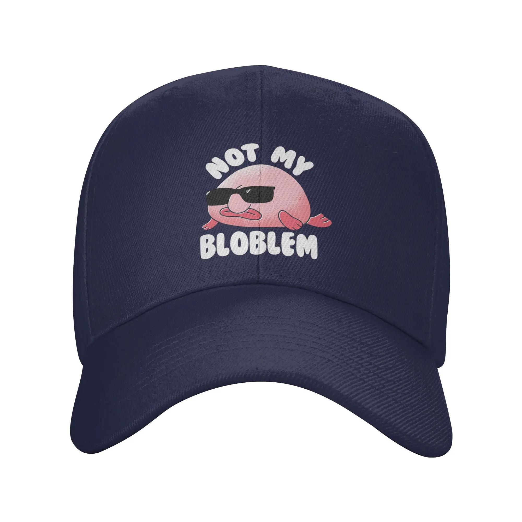 

Unisex Baseball Hats Blobfish Not My Bloblem Not My Problem Streetwear Summer Sports Baseball Caps Hip Hop Cap Casquette Hats One Size