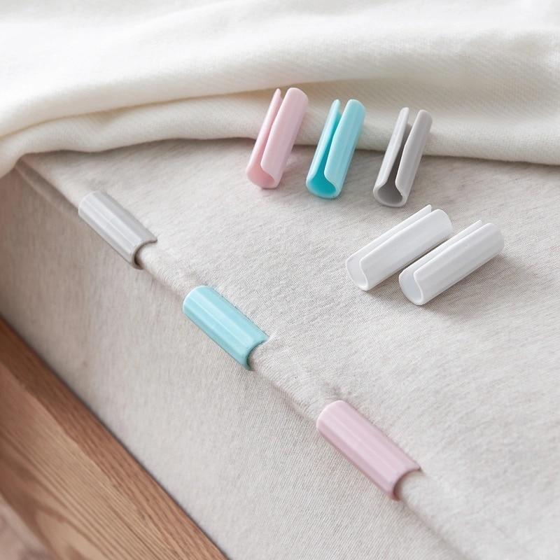 10PCS BedSheet Clips Plastic Slip-Resistant Clamp Quilt Bed Cover Grippers Fasteners Mattress Holder For Sheets Home WBL