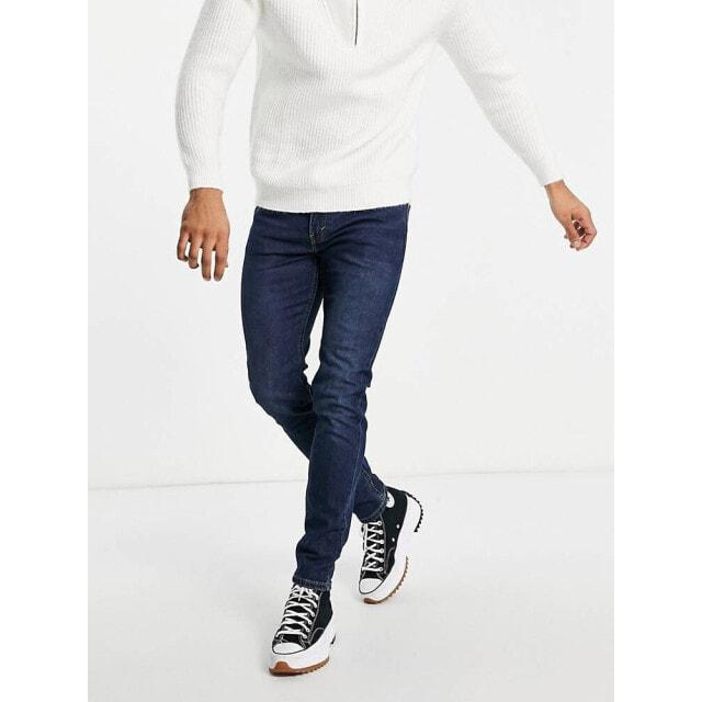 

Темно-синие узкие зауженные джинсы Levi s 512