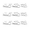 265pcs/set R Type Hairpin Cotter Pins 7 Sizes For Car Repair Lawnmowers Machinery Power Equipment Accessories