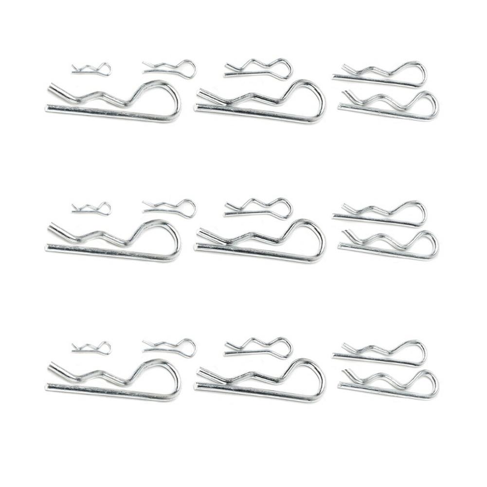 265pcs/set R Type Hairpin Cotter Pins 7 Sizes For Car Repair Lawnmowers Machinery Power Equipment Accessories