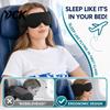 Compact Eye Cushion for Sleep Travel Pillow Airplanes, 360 Degree Airplane Head Strap with 3D Soft Nap Sleeping, No Bobbing Sleeping Aid Essentials