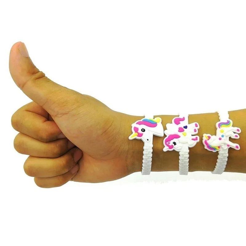1Pcs Cute Rubber Bangle Bracelet Sport Wristbands Kids Birthday Party Cute Bracelets
