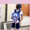 Mochila Infantil Fofa de Dinossauro Homem-Aranha para Meninos e Meninas Pré-Escola